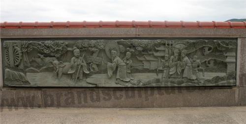 Enormous Ancient And Abstract Wall Art Relief Fiberglass Statue