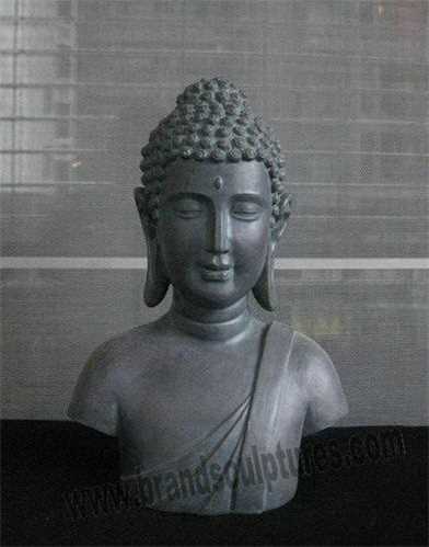 Exterior Artist Bust Buddha Bronze Statue For Temple Decor