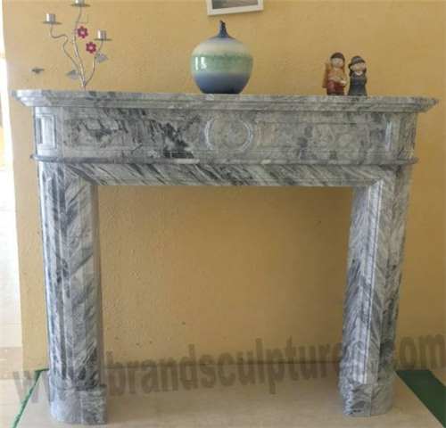 Carved Home Decor Polished Marble Stone Fireplaces Statue