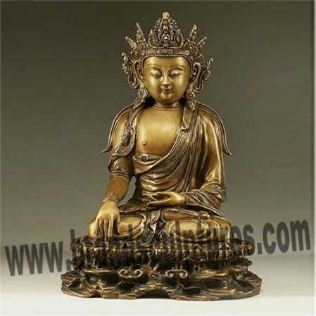 Modern Brass India Buddha Ornaments Statue For Temple Decoration