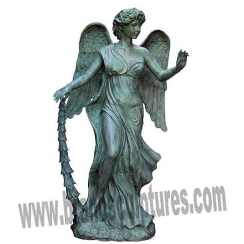 Beautiful And Life-Size Brass Angel Statues For Garden Ornament