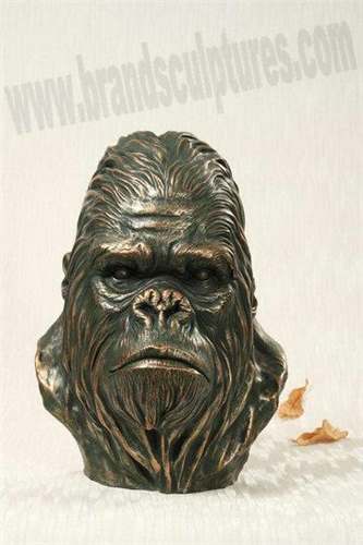 Large Creating Fiberglass Animal Orangutan Sculpture As Home Ornament