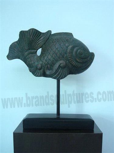 Large Creative Fiberglass Fish Sculpture As Pub Ornament