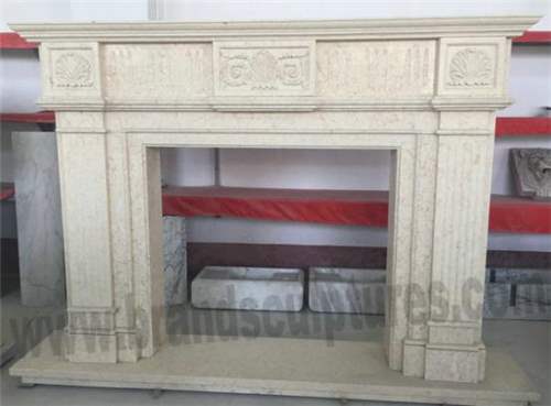 Carved And Delicate Marble Stone Fireplaces Sculptures