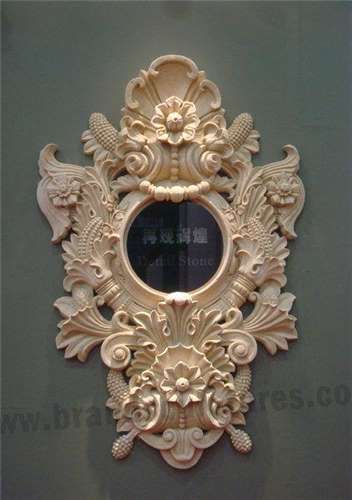Outdoor Metal Wall Art Delicate Fiberglass Relief Sculpture
