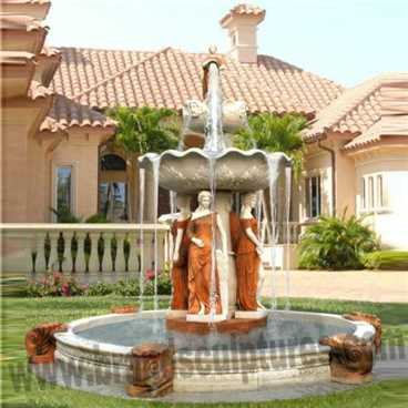 Stone Garden Ornaments Carved Figure Fountain Sculptures