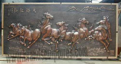 Modern And Creating Horse Metal Wall Art Sculpture