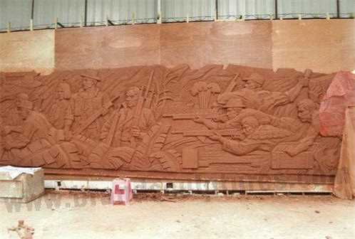 Outer Impressive Soldier Fiberglass Figure Low Price Relief Sculptures