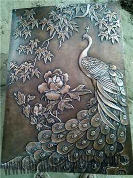 Large Metal Wall Art Relief Sculpture As Hall Decoration