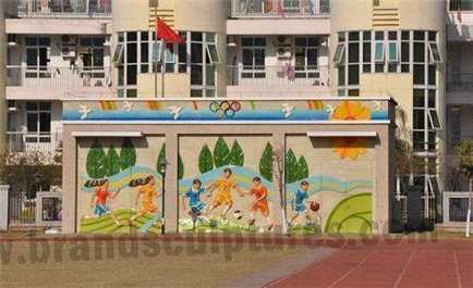 Large School Decoration Idea And Amazing Fiberglass Figure Sculpture
