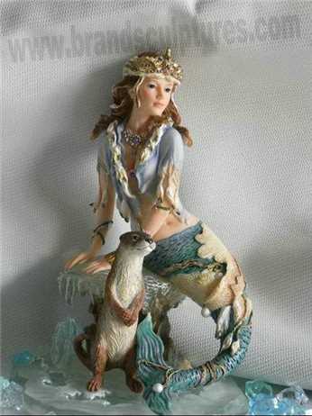 Beautiful And Art Fiberglass Mermaid Sculptures As Garden Decoration