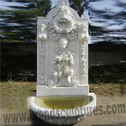 European Stone Lion Fountain Garden Ornaments Statue