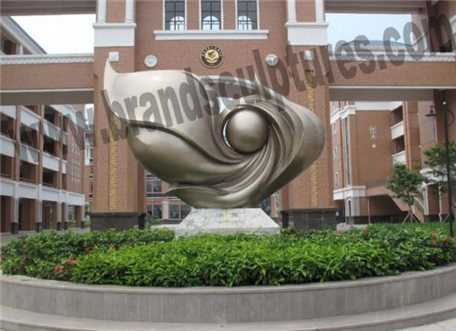 Outdoor Flower Garden Art Stainless Steel Sculpture