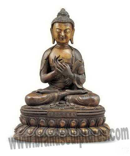 Outer Creating Buddha Bronze Statue For Holiday Decor