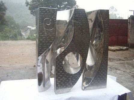 Indoor And Glossy Stainless Steel Sculptures For Sale