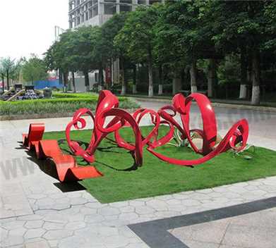 Large Outdoor Fountains Creating Stainless Steel Sculptures