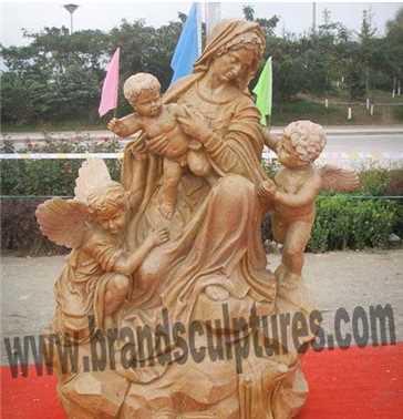 Kind Virgin Mary Bronze Garden Statue As Outdoor Ornaments