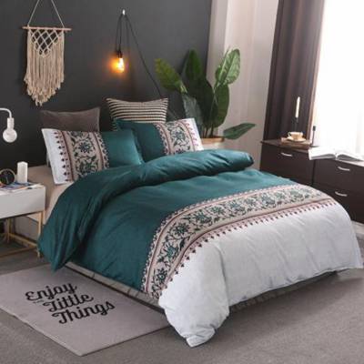 Bohemia style Duvet Cover plain color pattern retro style 2/