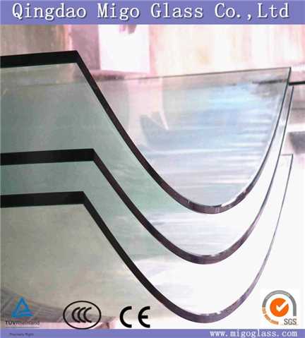 Curved Tempered Glass for Building Office and Stairs