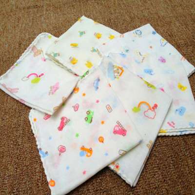 8 pcs/Lot baby bath towels cotton chiffon flower printing ne