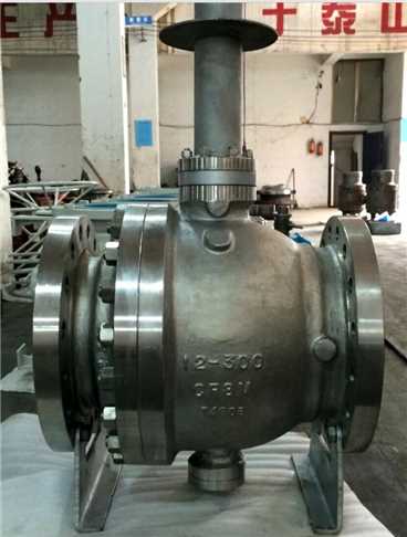 Cast Steel Metal Seal Full Port Gear Operated Cryogenic Floatting / Mouting Ball Valve