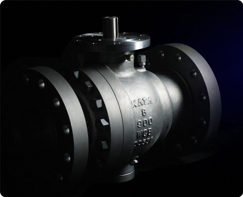 Stainless Steel Metal Seal Reduced Port Gear Operated Trunnion Mounted Ball Valve