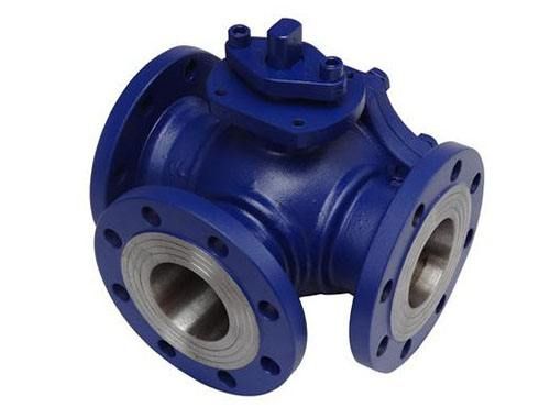 Three Way T Type Stainless Steel Flange Lever /Gear /Penumatic Ball Valve