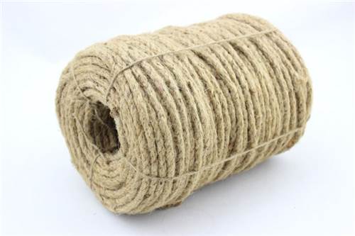 3 Strands Twisted 4 Mm Thickness Jute Rope