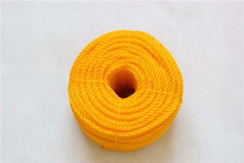 6mm Orange Pe3-strand Rope In Roll,coil,twine,3--strand Pe,pp Twisted Rope
