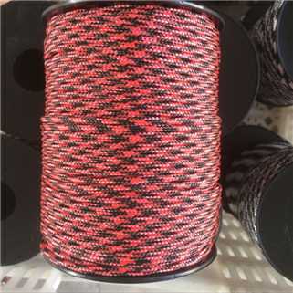 High Quality Red/black Mix Color Pp Braid Rope For Sale