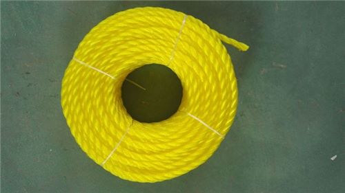 4mm*10M/roll Bright Yellow Pe 3-strand Twisted Rope,pe Yarn Twisted Rope