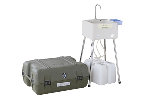 Portable Mobile Hand Washing Device For Surgery Water Heating Control With Two Buckets