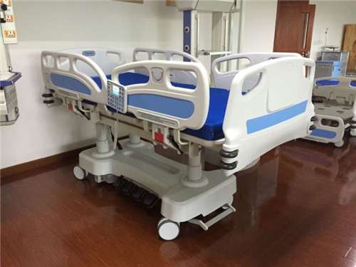 7 Function Hospital Bed Side Tilting Trendelenburg Hi-low Electric Adjustable Hospital ICU Bed