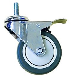 360° Swivel ABS Medical Caster And Wheel With Or Without Brake For Hospital Bed Or Trolley