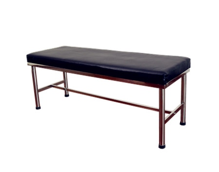 S.S Or Metal Medical Examination Couch Table With Easy Cleaning Surface Leather