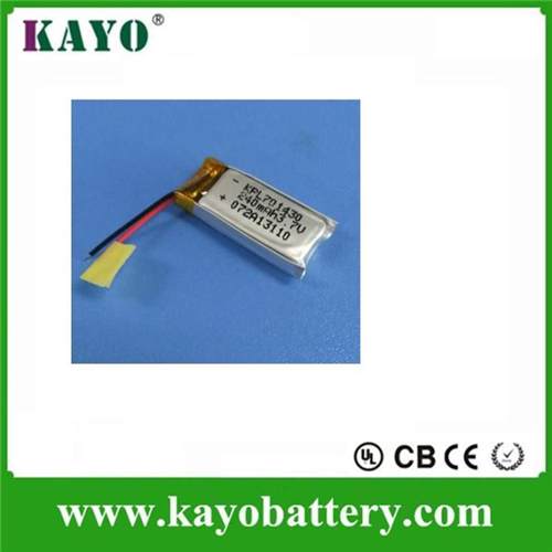 3.7 V Small Lithium Ion Battery Cell Packs List