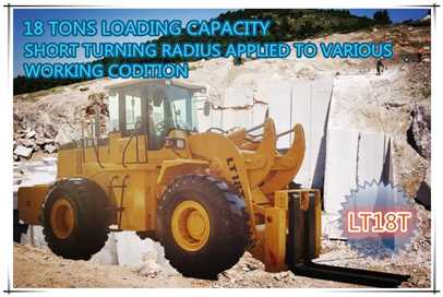 Large Marble & Granite Block Handler Arrangement Forklift Wheel Loader