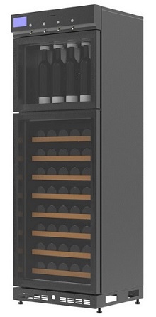 Wine refrigerator with Argon divider design and development