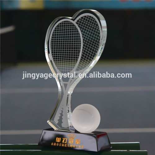Tennis Ball Crystal Trophy