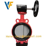 Worm Gear Operated Anti-Corrosion Butterfly Valve Nylon Disc picture