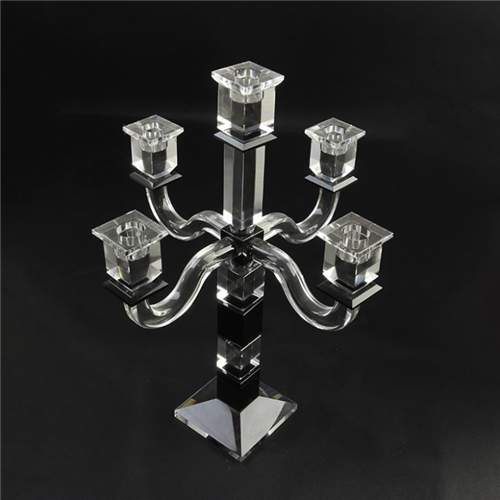 Five-Arms Crystal Candelabra