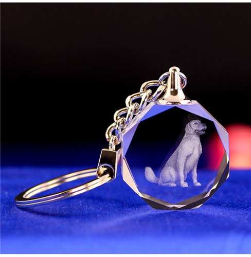 Personalized Engraved Crystal Animal Keychain For Souvenirs Gifts