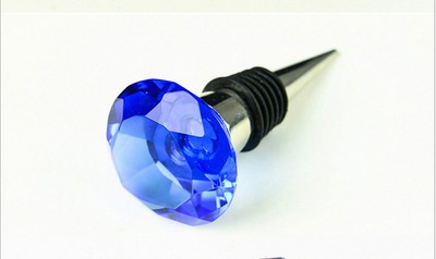 Blue Crystal Bottle Stopper