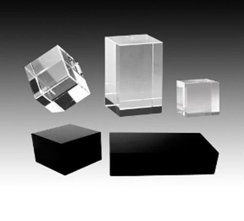 Optical K9 Black Crystal Cube