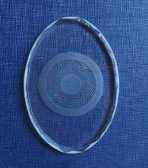 Oval Shape Glass Christmas Ornaments