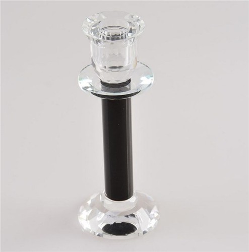 Round Pillar Glass Candlestick