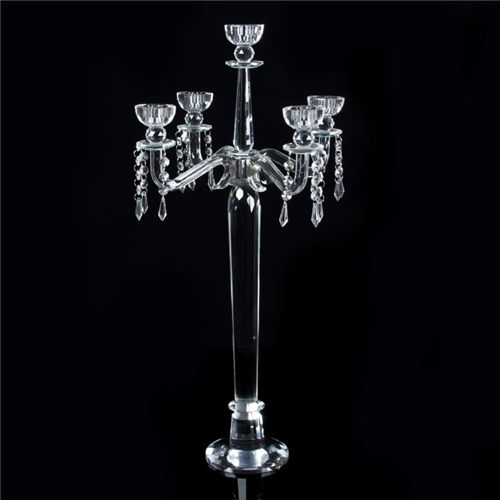 Tall Wedding Event Crystal Candlestick