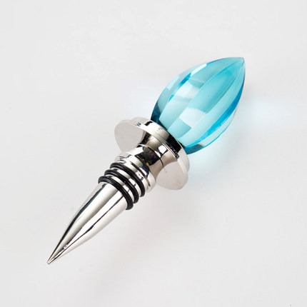 Luxury Blue Crystal Wine Stopper