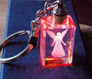 3d Engraving Crystal Angel Ornaments