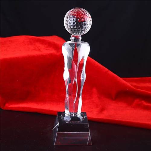 Unique Design Sports Crystal Golf Award